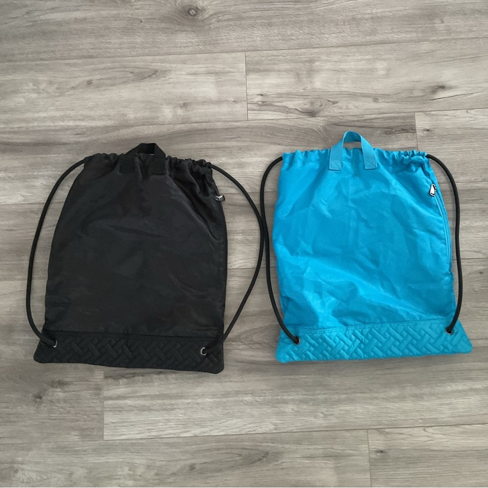 BUNDLE Lug Jumping Jack Drawstring Backpacks in 🎒Midnight Black & Sky 🎒